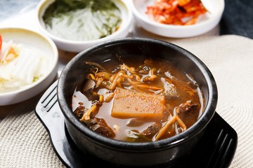 seonji haejangguk. Ox Blood Hangover Soup.