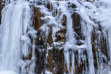 Wall of icicles