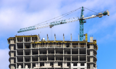 Construction, high-rise, building, tower, crane © CreativeSuburb