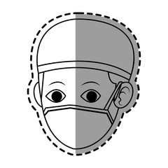 surgeon medical doctor icon image vector illustration design 