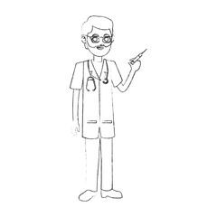 medical doctor icon image vector illustration design 