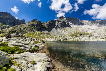 Mountain Lomnicky Stit in the High Tatras in Slovakia