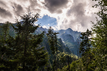 Mountain Lomnicky Stit in the High Tatras in Slovakia