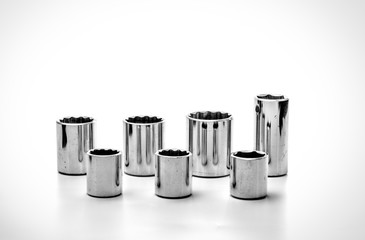 Black and white sockets