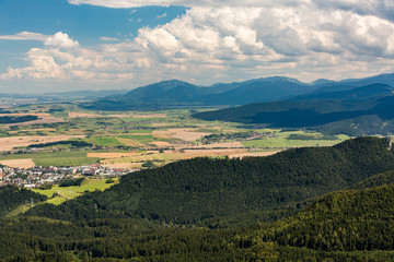 Tlsta Hora Mountain in the Cutkovska Dolina Valley near Ruzomberok in Slovakia