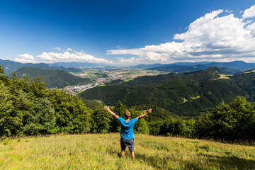 Tlsta Hora Mountain in the Cutkovska Dolina Valley near Ruzomberok in Slovakia