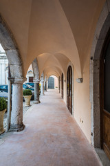 Atina at sunrise, Valle di Comino, Ciociaria, Italy