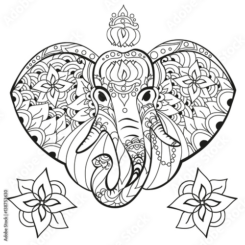 zen elephant coloring pages - photo #18