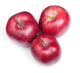 Red apples isolated