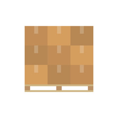 Pallet flat vector icon.