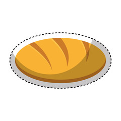 delicious bread bakery product vector illustration design