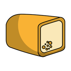 delicious toast bread bakery product vector illustration design