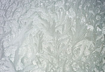 Frosted Winter Glass with Ice