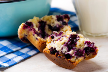blueberry and lemon  muffins