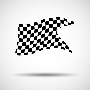 Racing background checkered flag vector illustration. EPS10