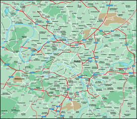 Paris Area Map