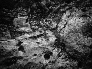 Natural black rock stone surface granite abstract backdrop textured background