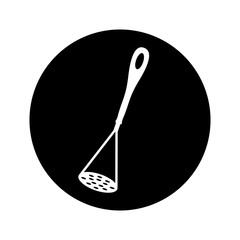 meat press kitchen cutlery isolated icon vector illustration design