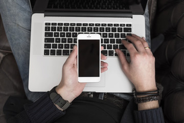Smartphone in hand