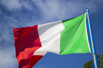 Italian Flag in the wind