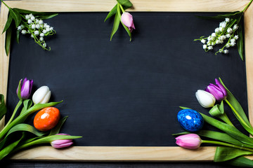 eggs candle for easter greating cards