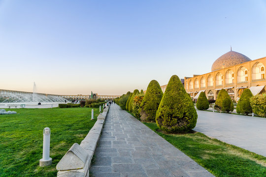 view on Naqsch-e Dschahan Square - Imam Square in Isfahan - Iran