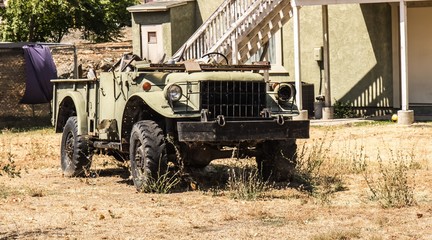 Vintage Vehicle In Disrepair