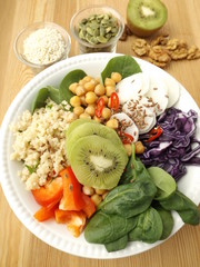 Bowl Buddha. The concept of a healthy vegetarian diet