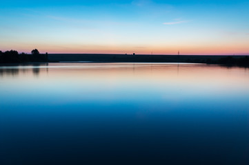 Son lake and blue sky