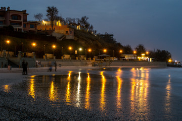 sea coast evening