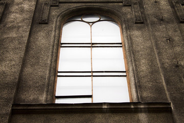 Windows in an old historic building