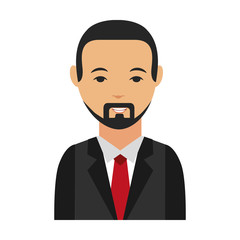 businessman character isolated icon vector illustration design