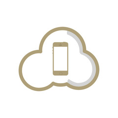 Cloud with smartphone