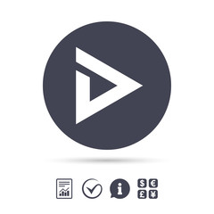 Arrow sign icon. Next button. Navigation symbol.