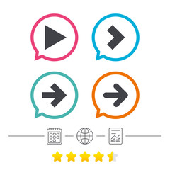Arrow icons. Next navigation signs symbols.