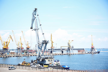 Fototapeta premium Port, view from the sea
