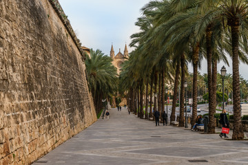 Old spanish churches in Palma de Mallorca