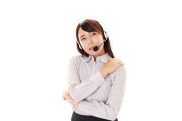 肩痛を訴えるオペレーター