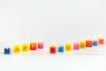 candles happiness colorful isolated birthday