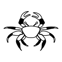 crab sealife isolated icon vector illustration design