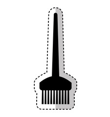 hairdresser rake comb isolated icon vector illustration design
