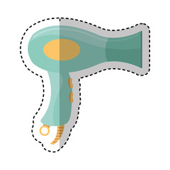 hairdresser dryer isolated icon vector illustration design