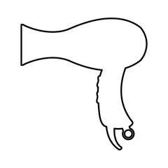 hairdresser dryer isolated icon vector illustration design