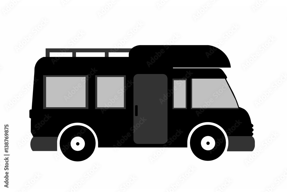 Fototapete Camping-car de voyages
