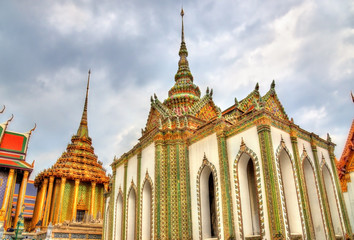 Fototapeta premium Wat Phra Kaew Ancient, temple of the Emerald Buddha in Bangkok, Thailand