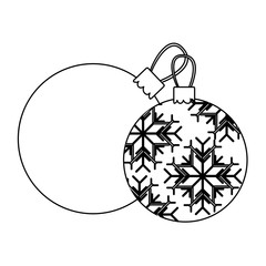 Fototapeta premium figure christmas balls icon, vector illustraction design image