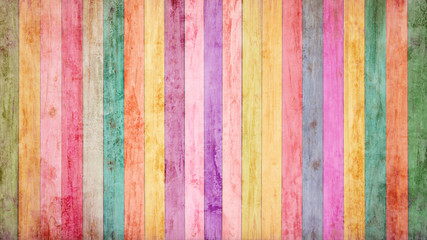 Vintage colorful wood background