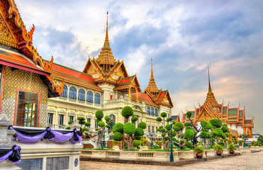 Chakri Maha Prasat Hall at the Grand Palace in Bangkok, Thailand