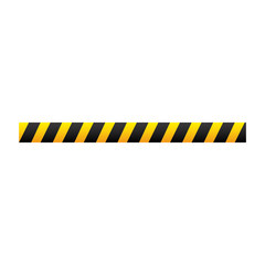 yellow caution ribbon icon, vector illustraction design image