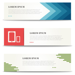 Corporate Design Banners, Minimalistic Banners, flyers, brochure business concept